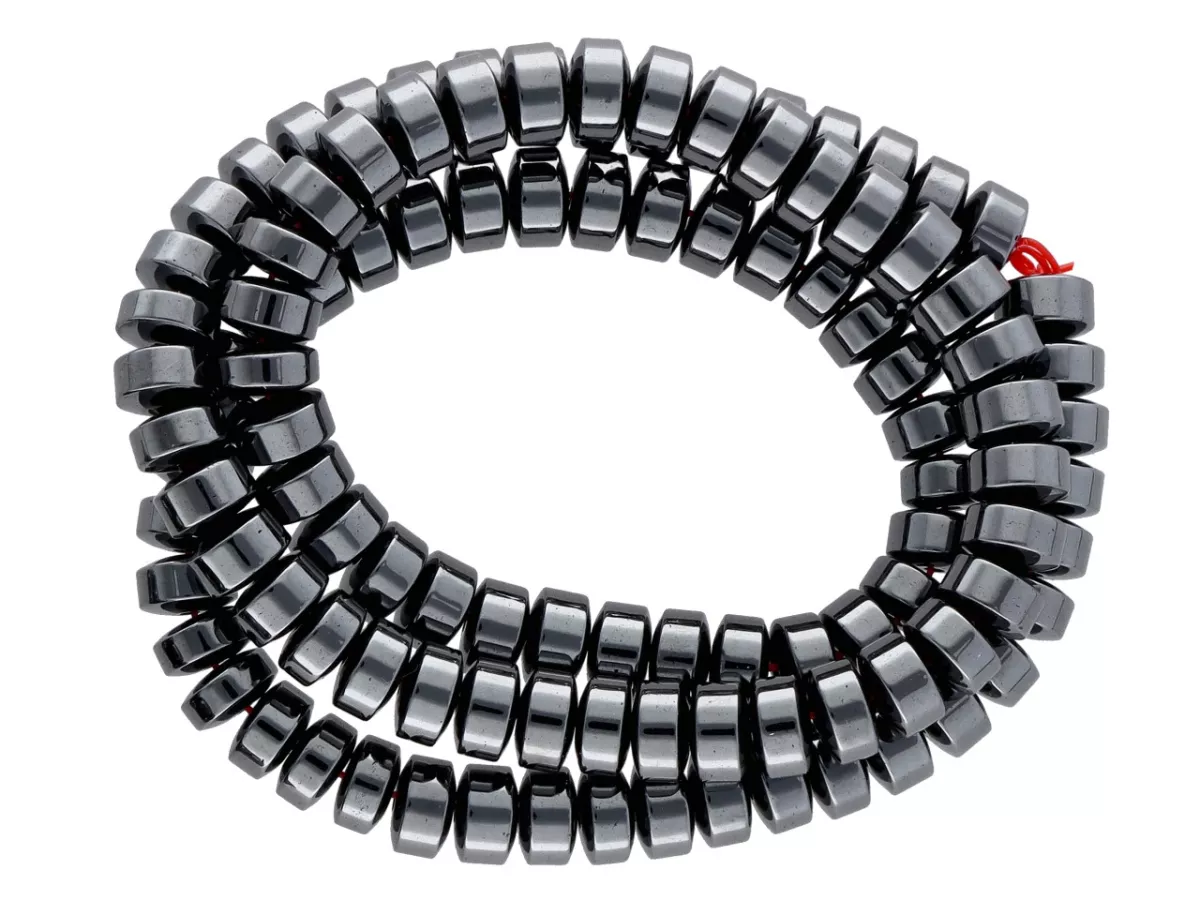 K6A92 HEMATYT TALERZYKI 6 mm - 1 SZNUR