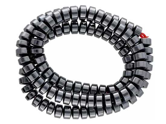 K6A92 HEMATYT TALERZYKI 6 mm - 1 SZNUR