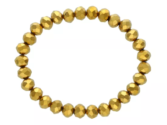 R4D29 BRANSOLETKA KRYSZTAŁKI 8 mm NA GUMCE