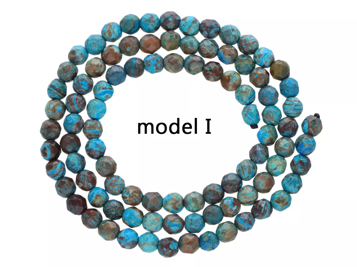 K7D63 TURKUS AFRYKAŃSKI KULE FASETOWANE 4,5 mm - 1 SZNUR