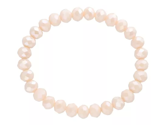 R4D44 BRANSOLETKA KRYSZTAŁKI 8 mm NA GUMCE