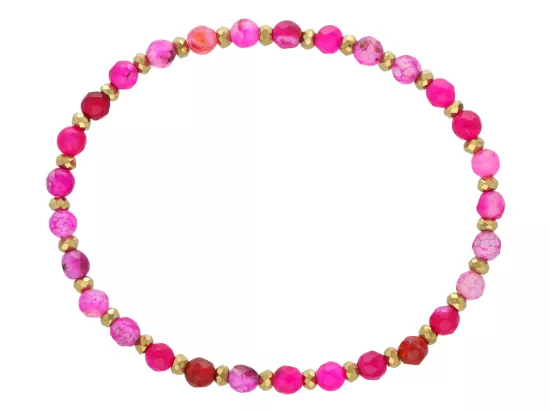 R5D34 BRANSOLETKA AGAT I HEMATYT