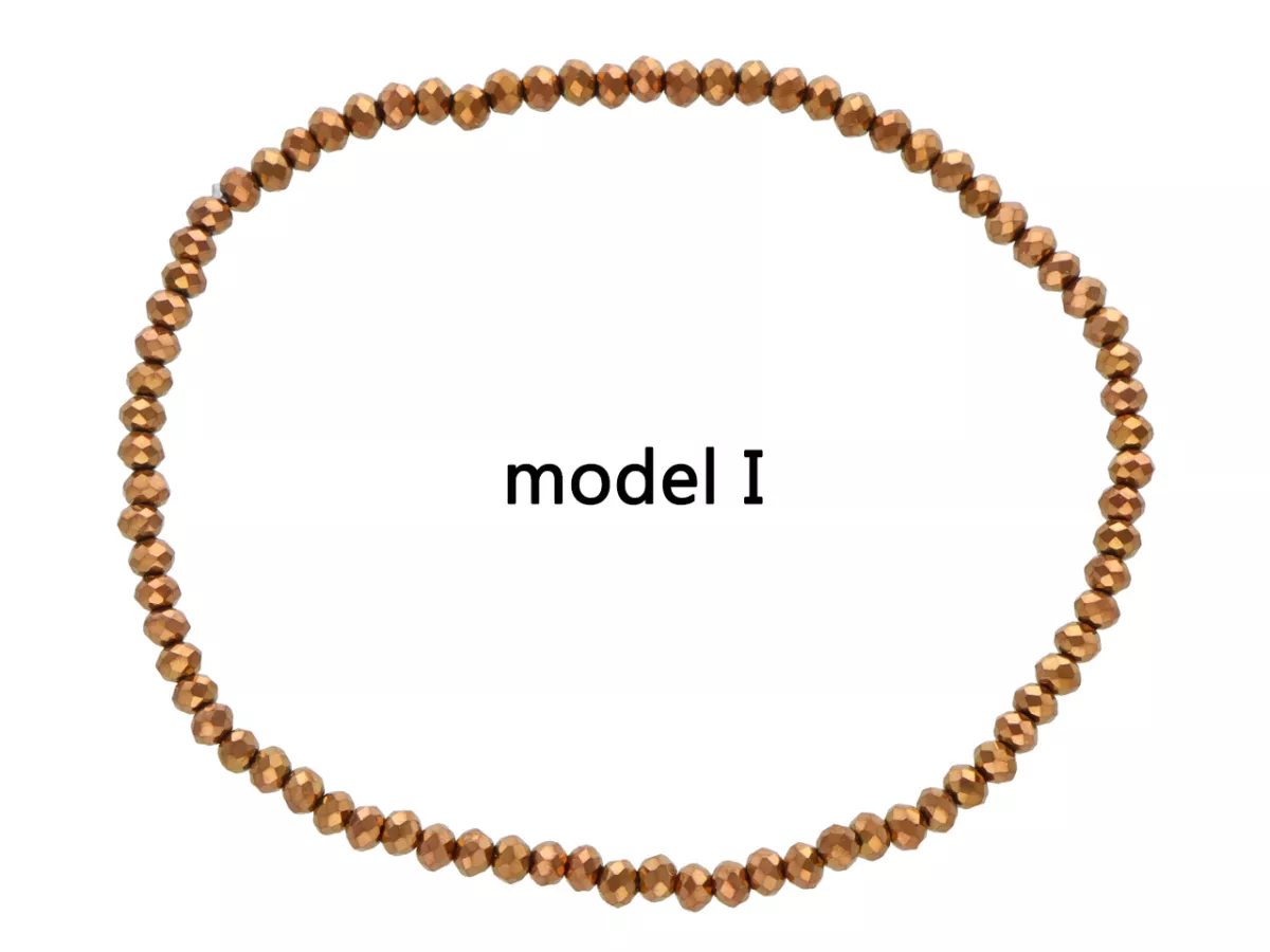 R3F98 BRANSOLETKA KRYSZTAŁKI 2,5 mm NA GUMCE