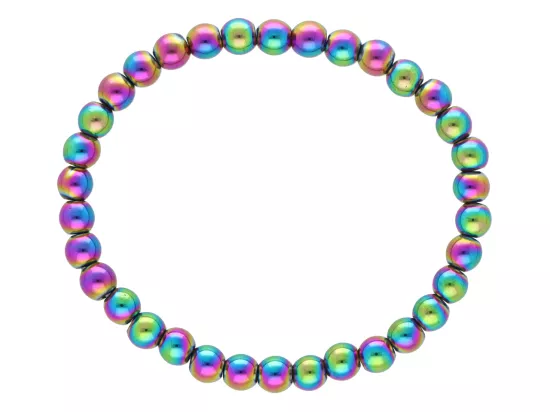 R2F79 BRANSOLETKA HEMATYT KULE 6 mm