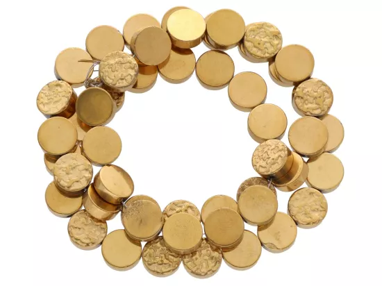 K7P51 HEMATYT MIODOWY ELEMENTY 8/8 mm  - 1 SZNUR