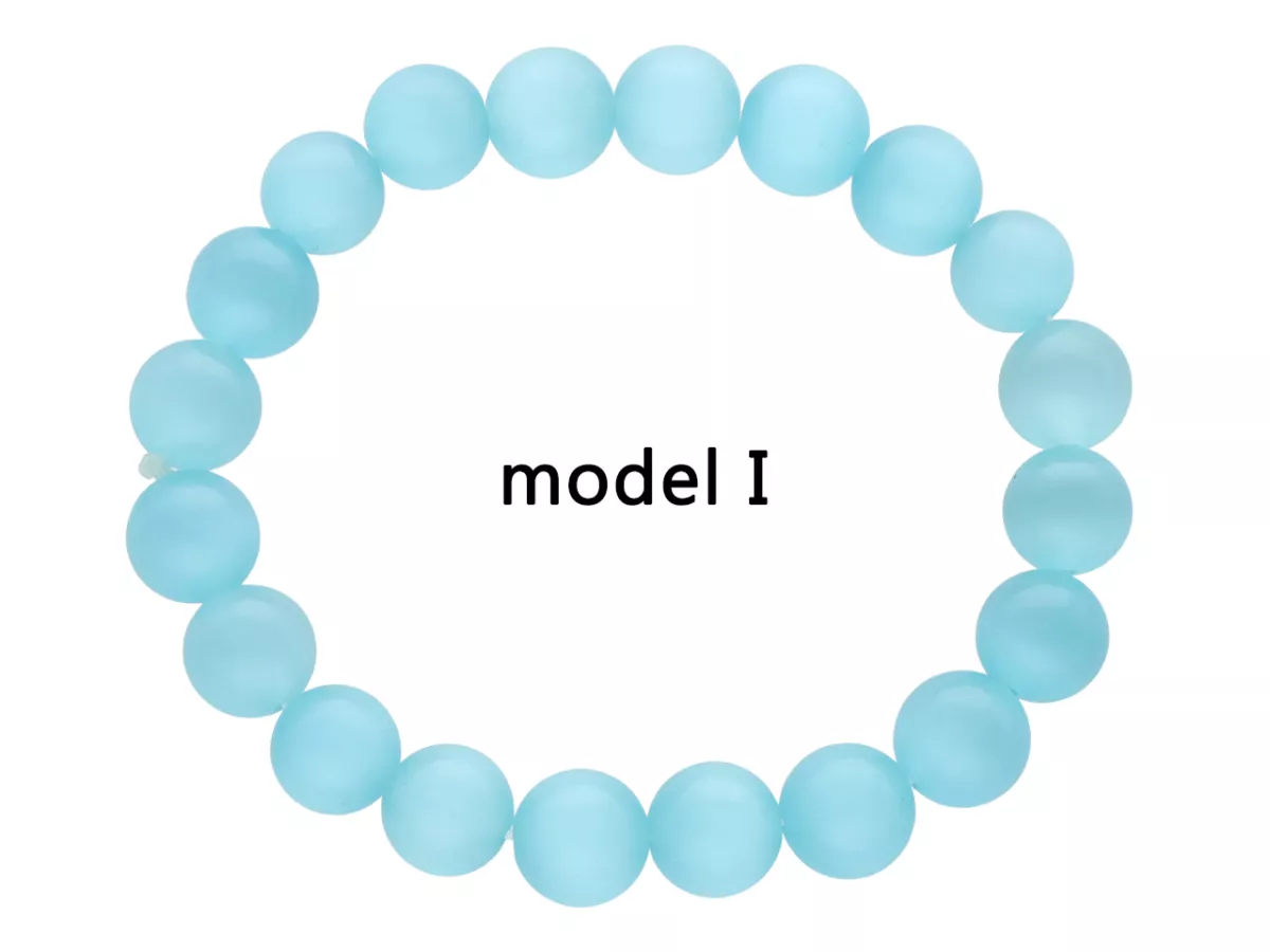 R4I08 BRANSOLETKA KOCIE OKO KULE 10 mm