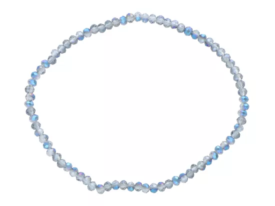 R3U37 BRANSOLETKA KRYSZTAŁKI 2,5 mm NA GUMCE