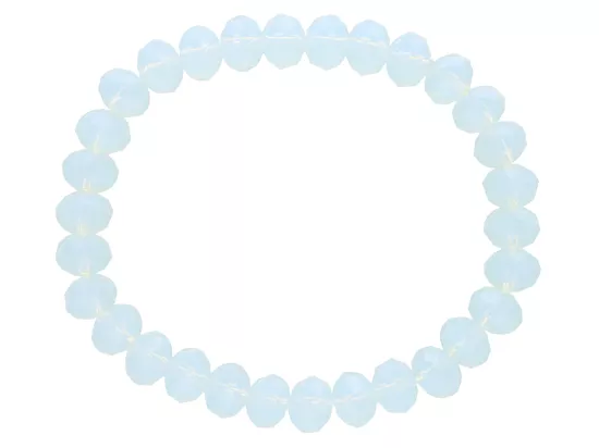 R1J95 BRANSOLETKA KRYSZTAŁKI 8 mm NA GUMCE