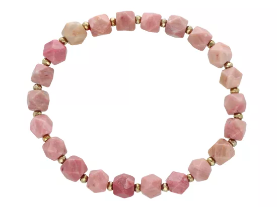 R5E43 BRANSOLETKA RODOCHROZYT I HEMATYT