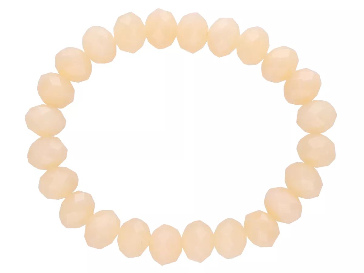 R2B32 BRANSOLETKA KRYSZTAŁKI 10 mm NA GUMCE