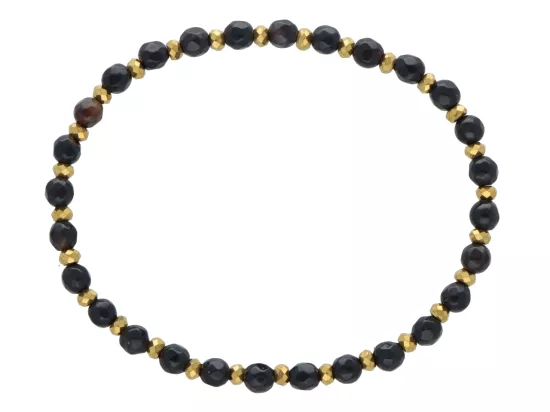 R5D35 BRANSOLETKA AGAT I HEMATYT