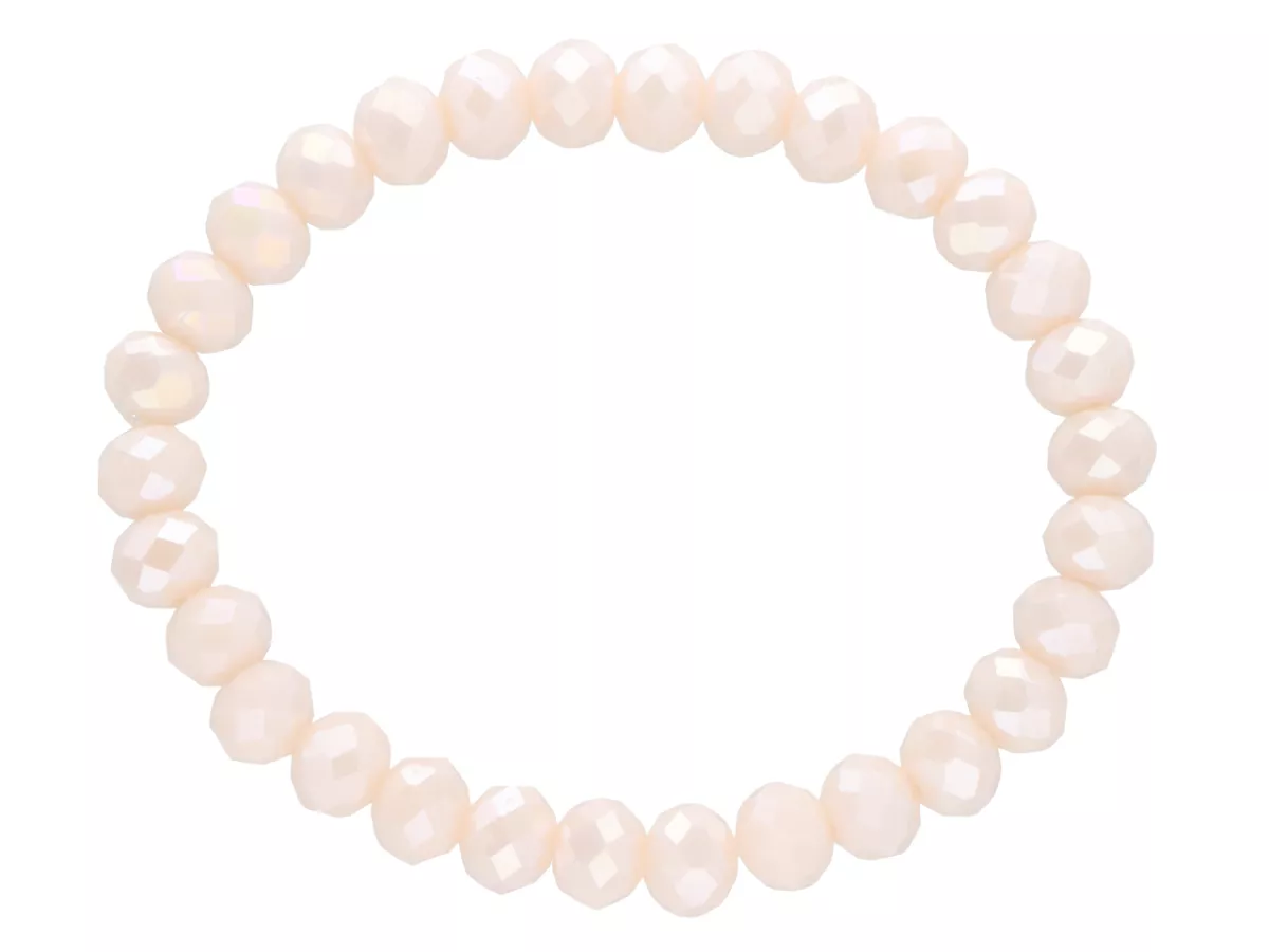 R2T82 BRANSOLETKA KRYSZTAŁKI 8 mm NA GUMCE