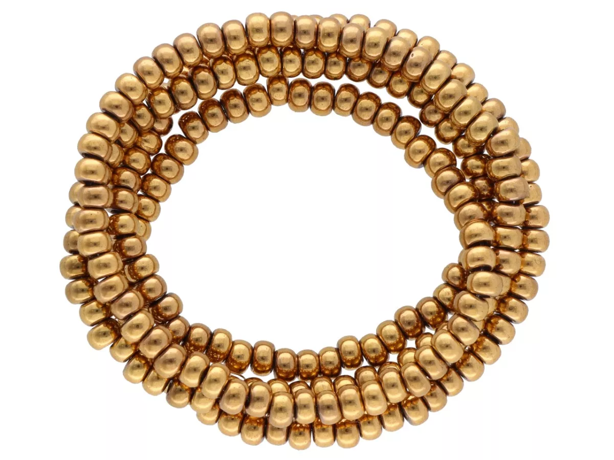 K7O72 HEMATYT MIODOWY OPONKI 3/2 mm - 1 SZNUR