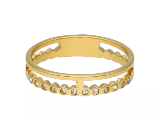 R3I09 PIERŚCIONEK ZE STALI CHIRURGICZNEJ - 1 SZTUKA