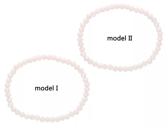 R2I75 BRANSOLETKA KRYSZTAŁKI 4,5 mm NA GUMCE