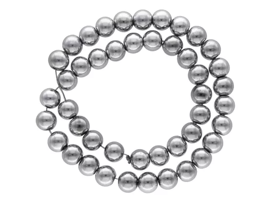 K5L36 HEMATYT KULE 10 mm - 1 SZNUR