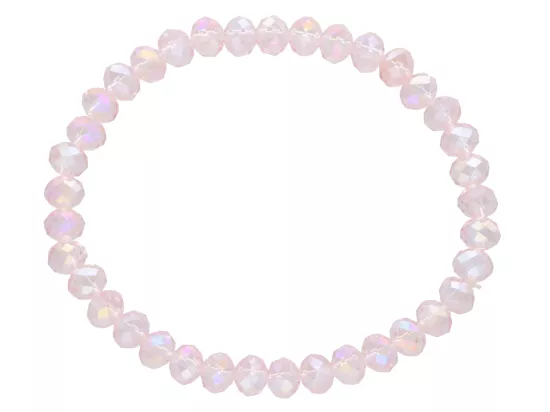 R1S76 BRANSOLETKA KRYSZTAŁKI 6 mm NA GUMCE