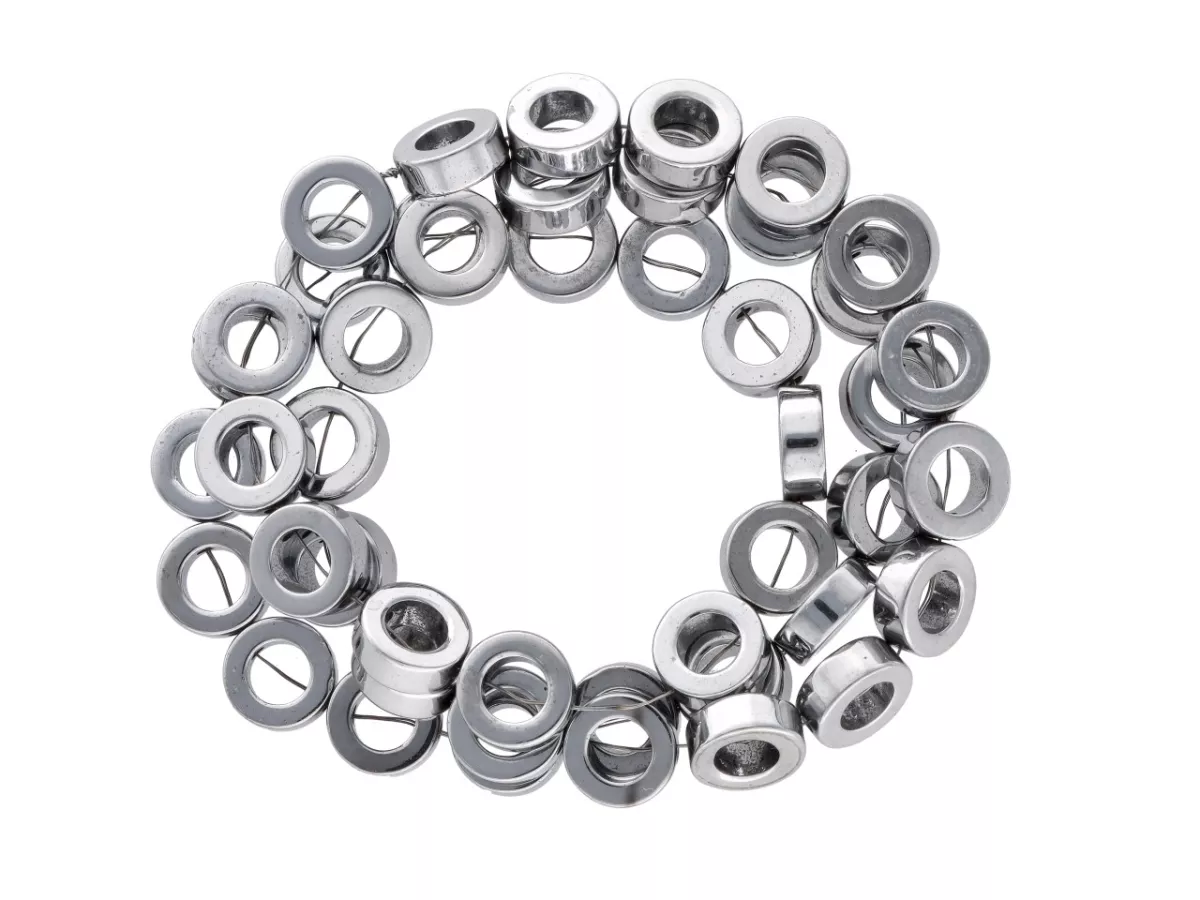 K6T66H HEMATYT KÓŁKA 9 mm - 5 SZNURÓW - ZESTAW