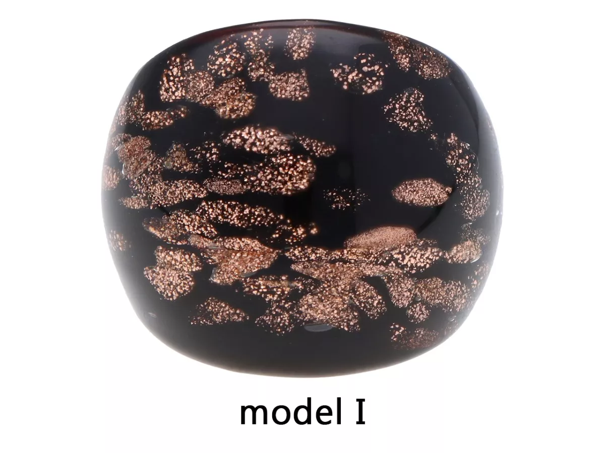 R4L23 PIERŚCIONEK SZKŁO WENECKIE