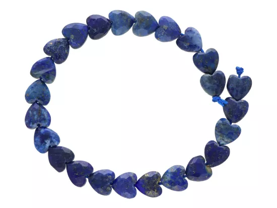 K7R05 LAPIS LAZULI SERCE FASETOWANE 8/8 mm - 1 SZNUR