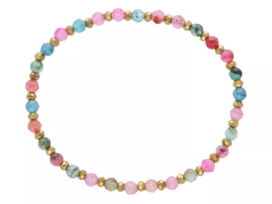 R5C93 BRANSOLETKA AGAT I HEMATYT