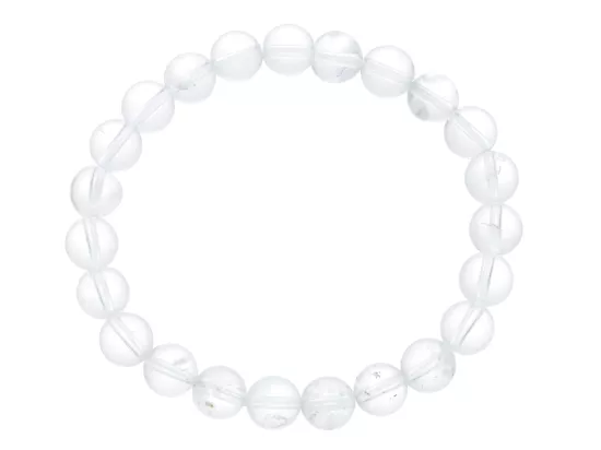 R1N37 BRANSOLETKA KRYSZTAŁ GÓRSKI 8 mm