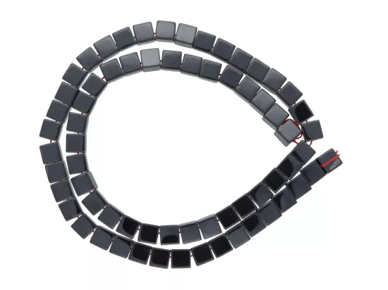 K5A10 HEMATYT KOSTKI SZNUR - 6 mm