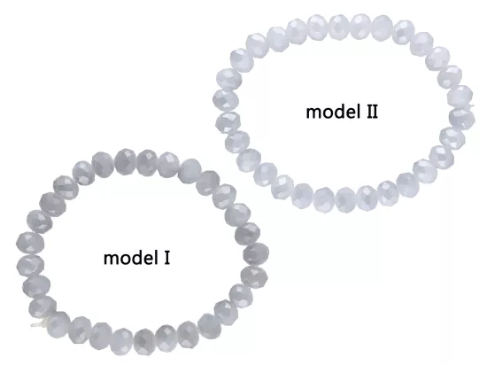 R2J56 BRANSOLETKA KRYSZTAŁKI 8 mm NA GUMCE