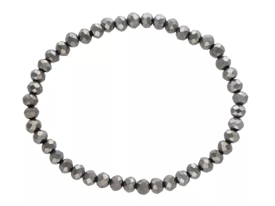 R4C59 BRANSOLETKA KRYSZTAŁKI 4,5 mm NA GUMCE