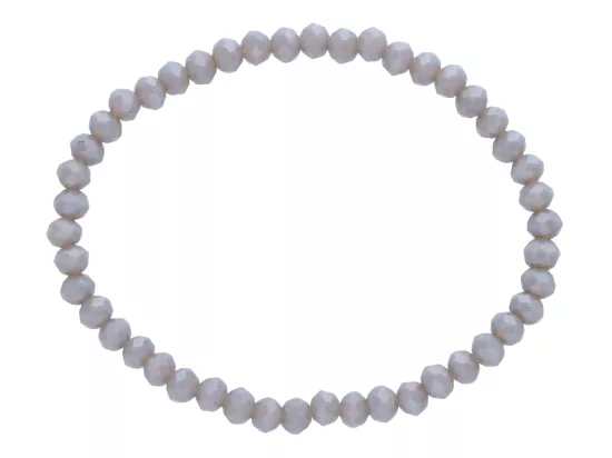 R4C77 BRANSOLETKA KRYSZTAŁKI 4,5 mm NA GUMCE