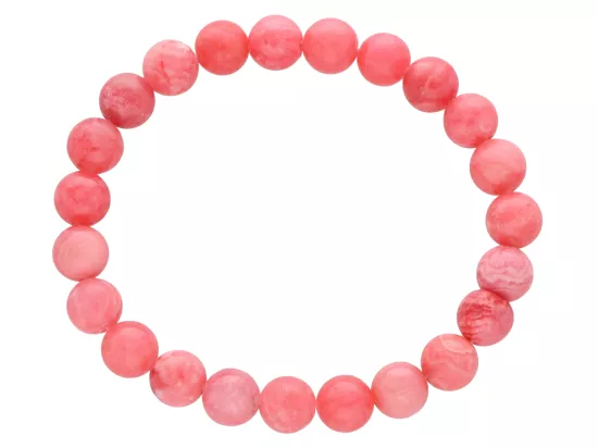 R4Z85 BRANSOLETKA RODOCHROZYT KULE 8,5 mm