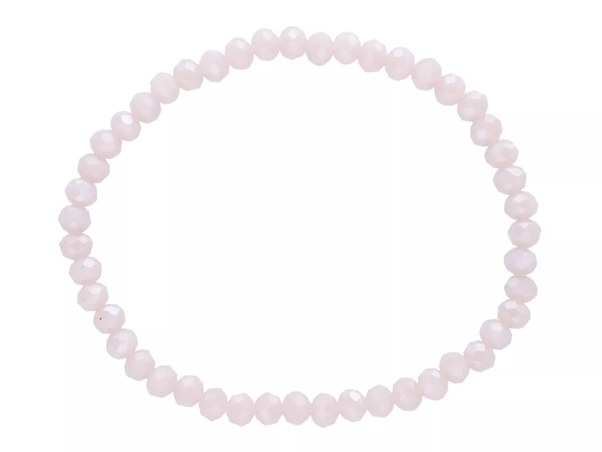 R4C68 BRANSOLETKA KRYSZTAŁKI 4,5 mm NA GUMCE