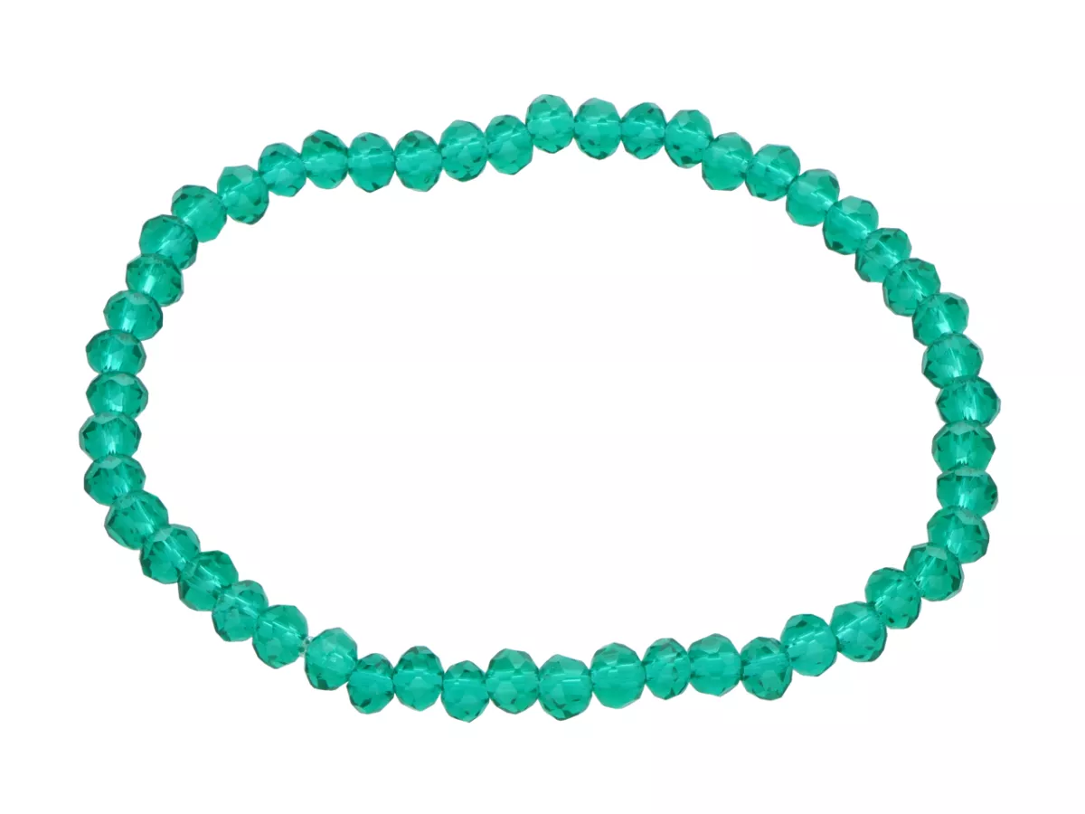 R4C46 BRANSOLETKA KRYSZTAŁKI 4,5 mm NA GUMCE