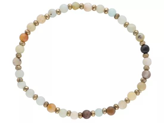 R4M51 BRANSOLETKA AMAZONIT KULE 4,5 mm