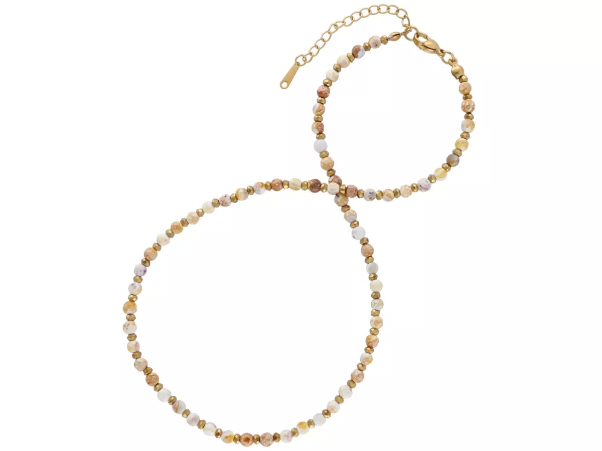 N3P26 NASZYJNIK AGAT I HEMATYT