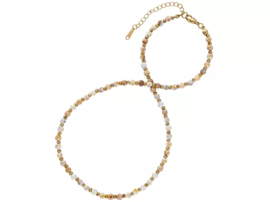 N3P26 NASZYJNIK AGAT I HEMATYT