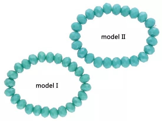 R2J69 BRANSOLETKA KRYSZTAŁKI 10 mm NA GUMCE