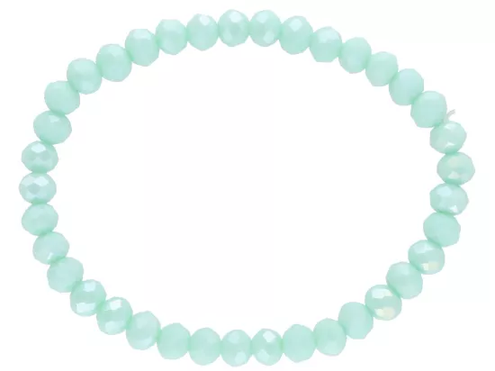 R2G21 BRANSOLETKA KRYSZTAŁKI 6 mm NA GUMCE