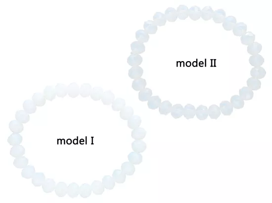 R2B11 BRANSOLETKA KRYSZTAŁKI 8 mm NA GUMCE