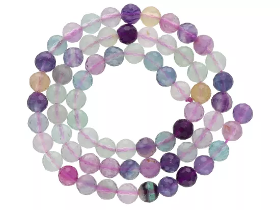 K7H95 FLUORYT KULE FASETOWANE 6 mm - 1 SZNUR