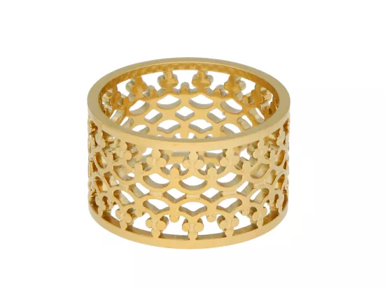 R3J24 PIERŚCIONEK ZE STALI CHIRURGICZNEJ - 1 SZTUKA