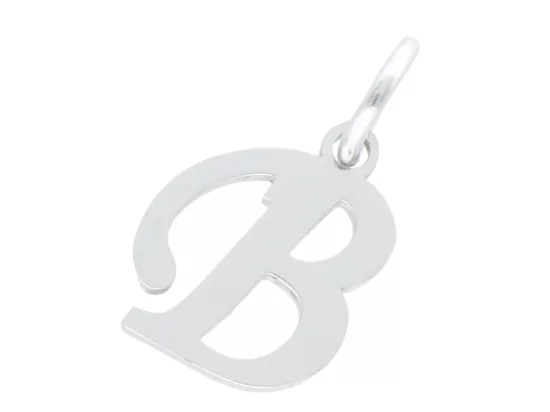 P5T02 ZAWIESZKA OZDOBNA ZE STALI CHIRURGICZNEJ LITERKA "B" - 1 SZTUKA