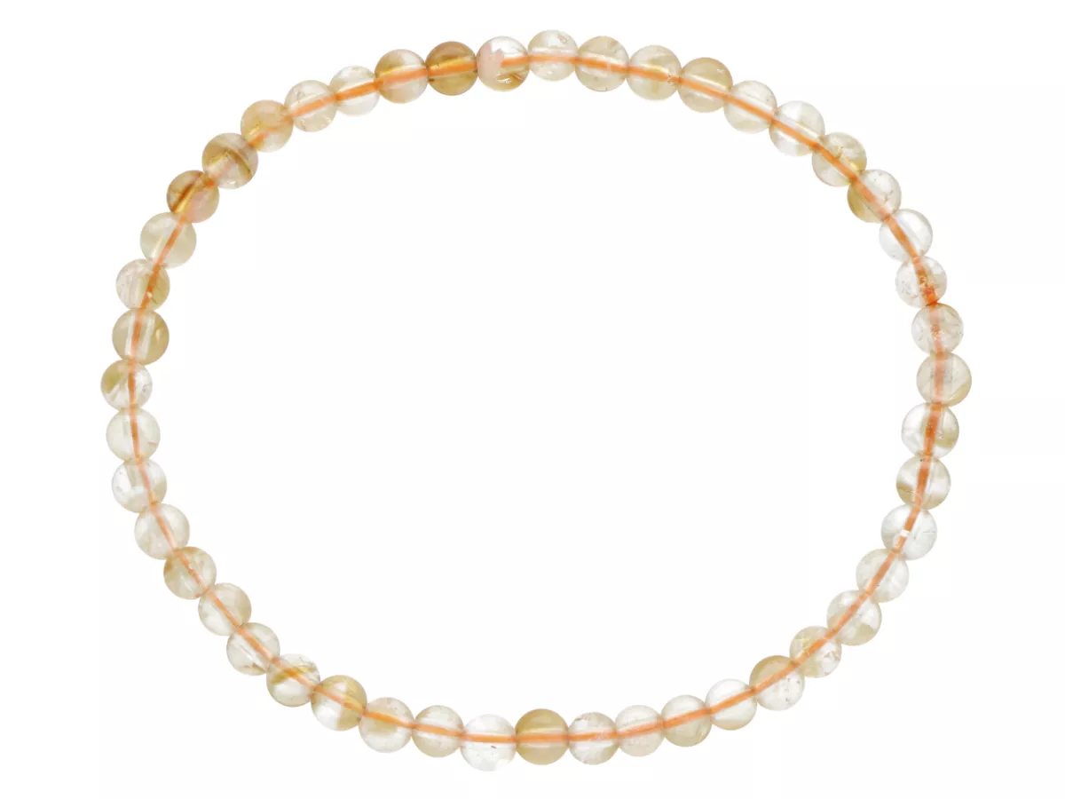 R4O95 BRANSOLETKA CYTRYN LUX KULE 4,5 mm