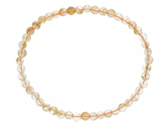 R4O95 BRANSOLETKA CYTRYN LUX KULE 4,5 mm