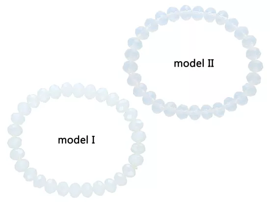 R4G56 BRANSOLETKA KRYSZTAŁKI 8 mm NA GUMCE