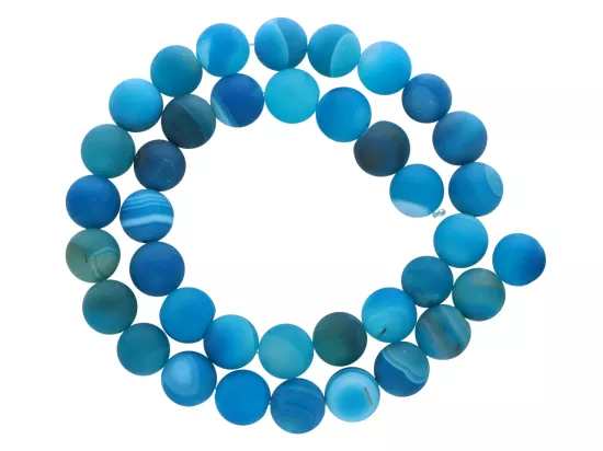 K7G07 AGAT MATOWY KULE 10,5 mm - 1 SZNUR