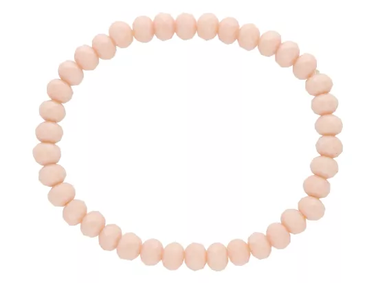 R1P17 BRANSOLETKA KRYSZTAŁKI 6 mm NA GUMCE