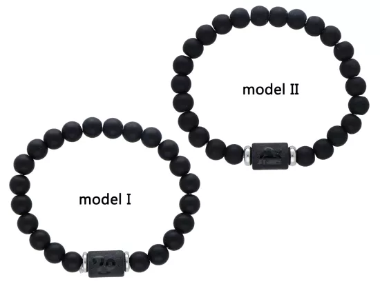 R4E92 BRANSOLETKA LAWA PRASOWANA KULE 8 mm - LEW