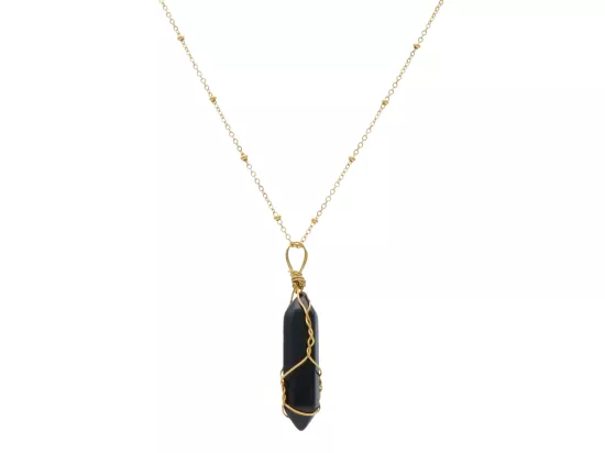 N3I76 NASZYJNIK ONYKS I STAL CHIRURGICZNA