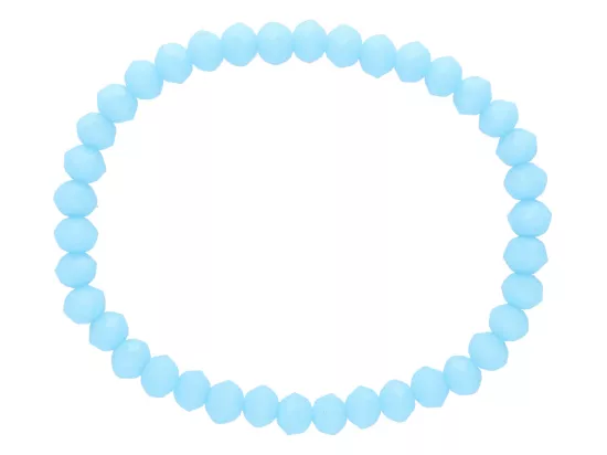 R2B02 BRANSOLETKA KRYSZTAŁKI 6 mm NA GUMCE